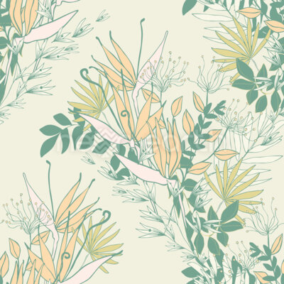 Delicate Pastel Flora