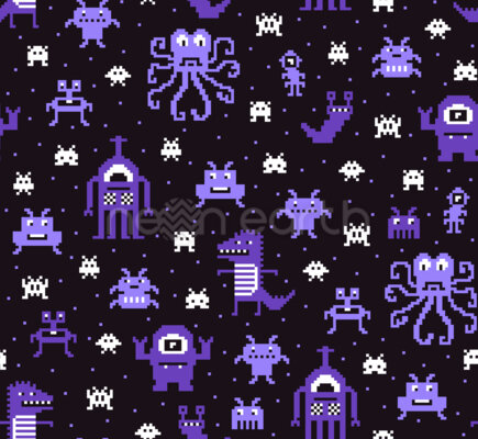 Halloween Pixel Monsters
