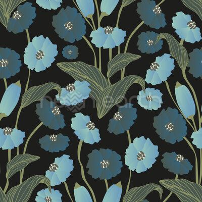 Flowers in Retro Style