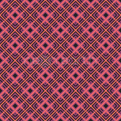 Abstract Geometric Checkered Mosaic