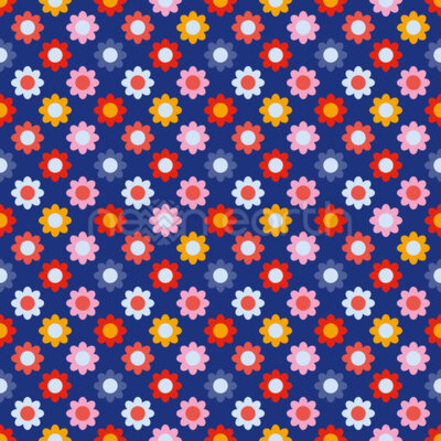 60s Simple Flowers
