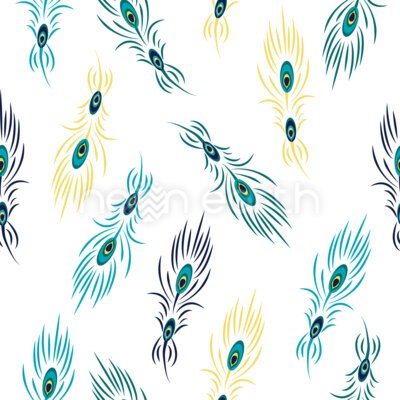 Stylized Peacock Feathers