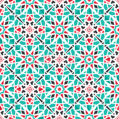 Geometric Tile Illusion