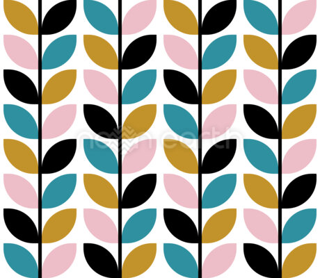 Minimalistic Leaf Pattern