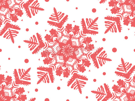 Festive December Snowflakes