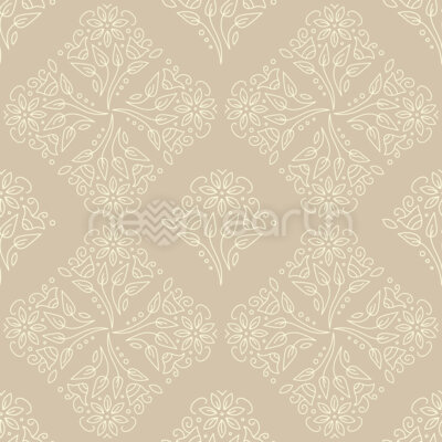 Delicate Floral Damask
