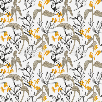 Dried Flowers And Twigs