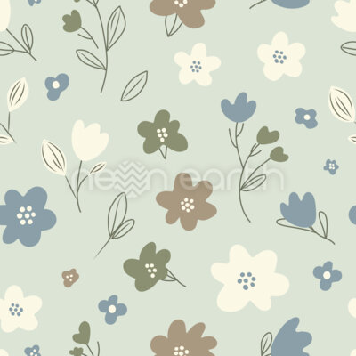 Neutral Nordic Meadow Floral