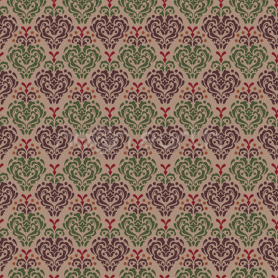 Simple Floral Damask