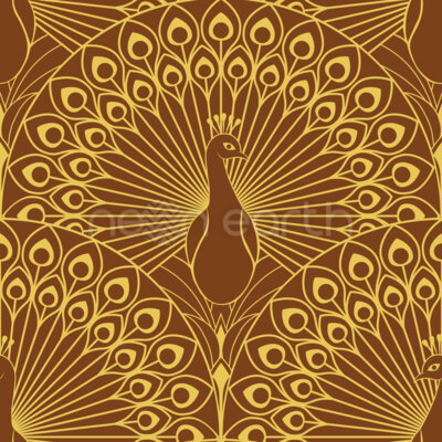 Peacock Art Deco