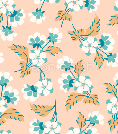 Vintage Peach Blossoms