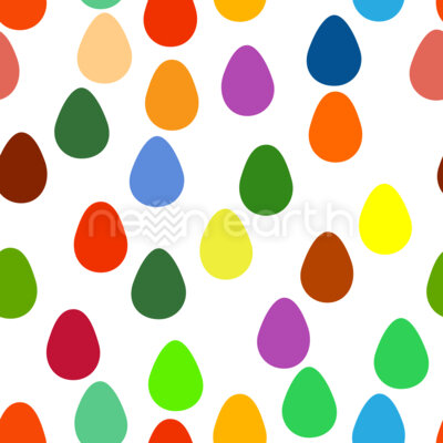 Vibrant Simplified Easter Eggs