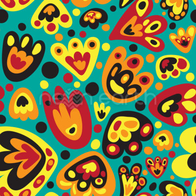 Retro Pop Art Blooms