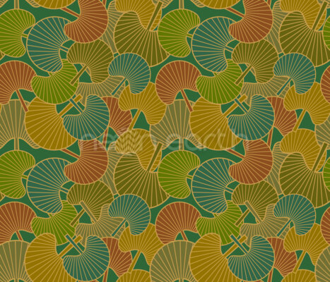 Water Lily Leaves With Retro Charm