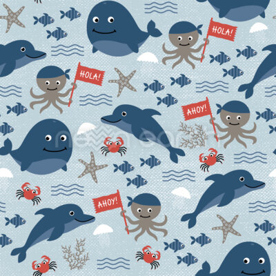 Funny Underwater Fish Gathering