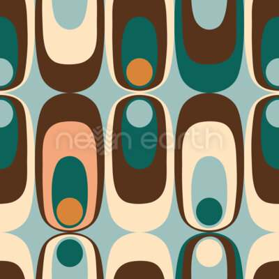 Mid-century Rounded Rectangle