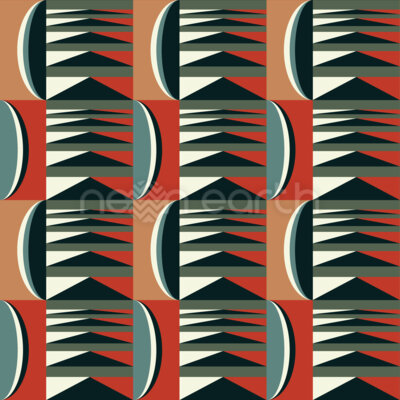 Abstract Waves And Triangles