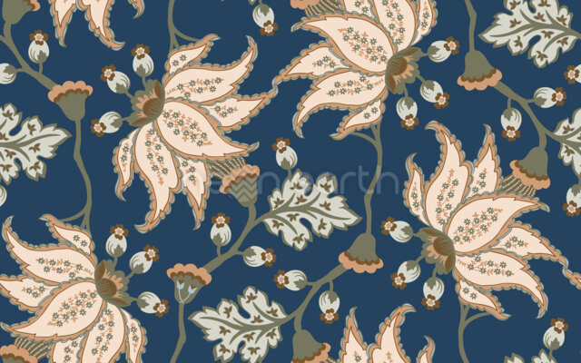 Vintage Chinoiserie Floral Bloom