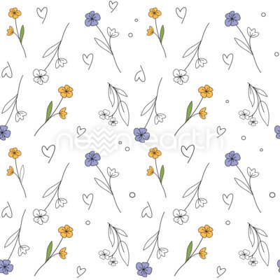 Minimal Doodle Wildflowers