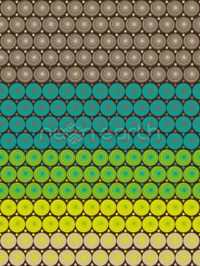 Circle Bed On Stripe