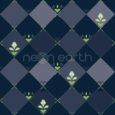 Checkerboard Flowers