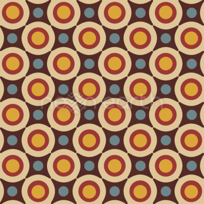 Retro Stars And Circles 