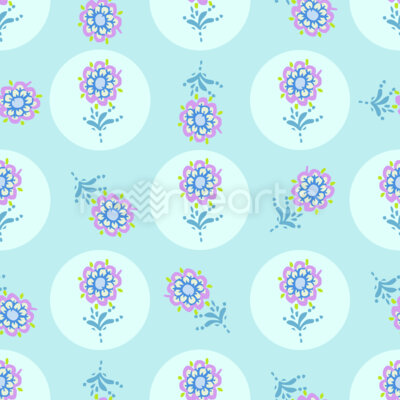 Polka Dots And Flower