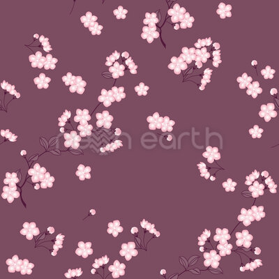 Cherry Blossoms Mauve