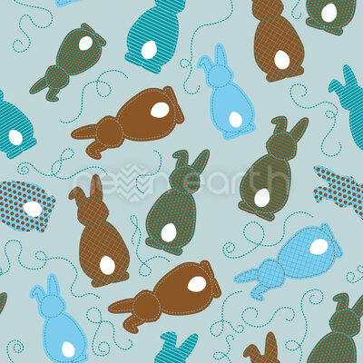 Bouncing Bunnies Blue