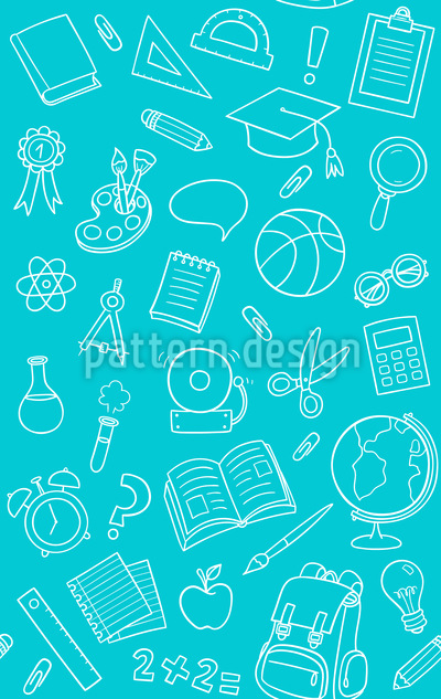 Schools Elements Seamless Vector Pattern Design