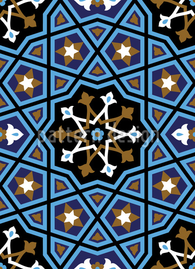 Riad Arabo disegni vettoriali senza cuciture