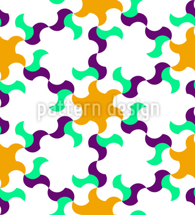 Sunny Serration Seamless Vector Pattern Design