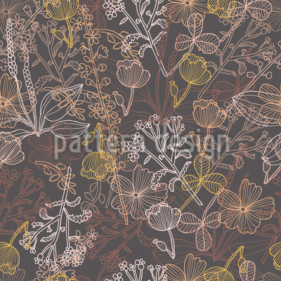 My Lovely Garden Seamless Vector Pattern Design