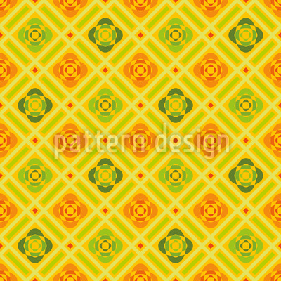 Abstraktes Blumenplaid Nahtloses Vektormuster