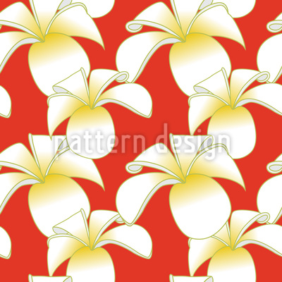 Tropical blossoms Seamless Vector Pattern Design