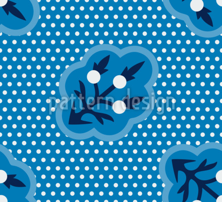 Plántulas en puntos Estampado Vectorial Sin Costura