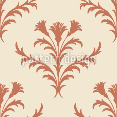 Floral Art Nouveau clásico Estampado Vectorial Sin Costura