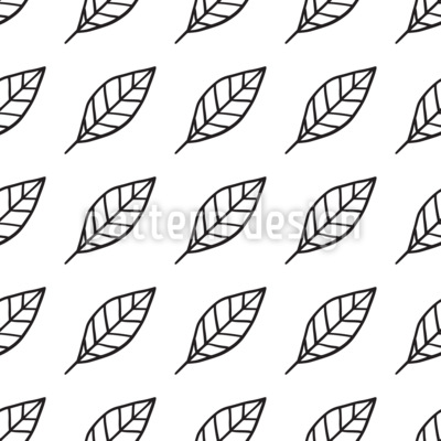 Doodle abstracto Falling Leaves Estampado Vectorial Sin Costura