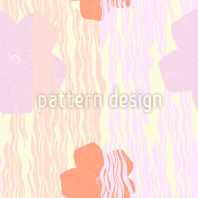 Pétalos de cebra Estampado Vectorial Sin Costura