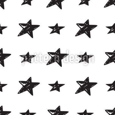 Estrellas texturizadas Estampado Vectorial Sin Costura