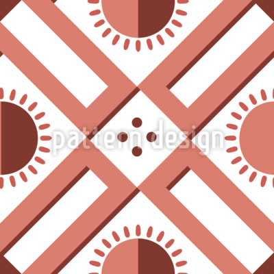 Sol en una caja Estampado Vectorial Sin Costura