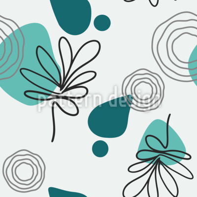 Leaf Loops Seamless Vector Pattern Design