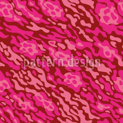 Pink Camouflage Seamless Vector Pattern Design