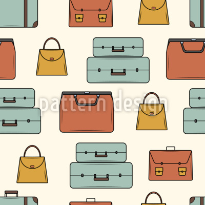 Borse da viaggio vintage disegni vettoriali senza cuciture