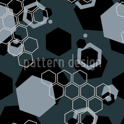Hexagrid abstracta Estampado Vectorial Sin Costura