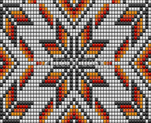Perlas aztecas geométricas Estampado Vectorial Sin Costura