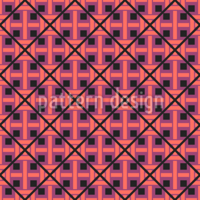 Glowing Arabic Tiles Seamless Vector Pattern Design