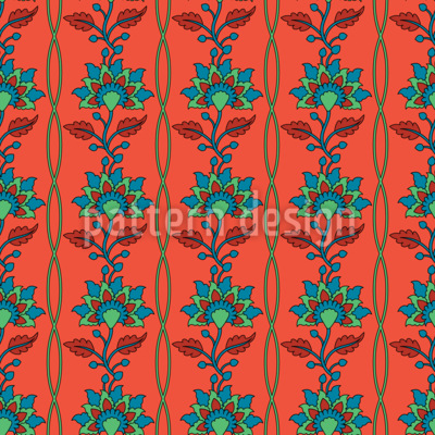 Cuerdas Moon Flower Estampado Vectorial Sin Costura