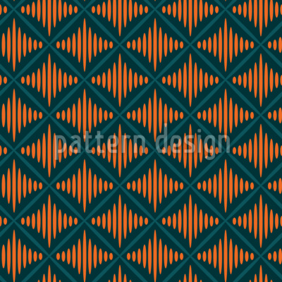 Sonido naranja Estampado Vectorial Sin Costura