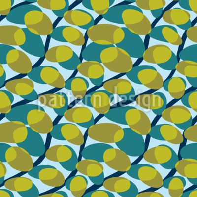 Jungla abstracta Estampado Vectorial Sin Costura